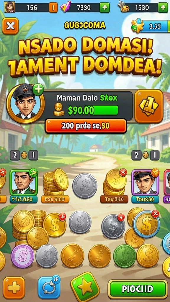 333v - Tangkapan layar memperlihatkan interaksi sosial antar pemain di leaderboard.