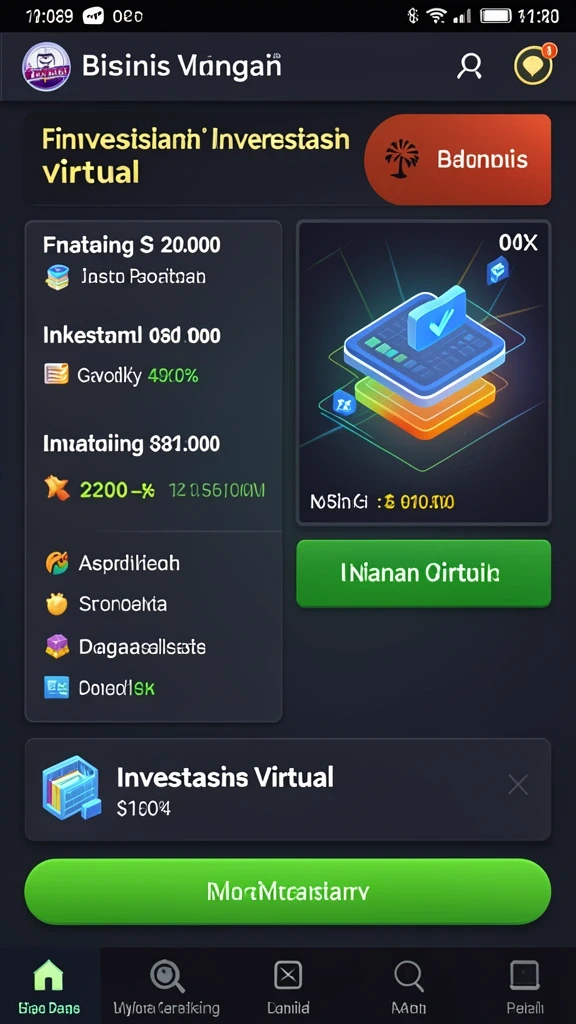 idn777 - Antarmuka pengguna yang intuitif dan menarik.