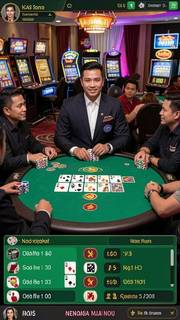 medantoto - Fitur interaksi sosial dengan pemain lain.