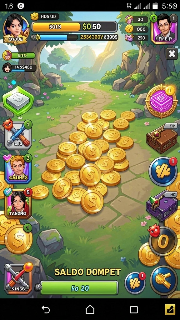 rpvip6 - Screenshot menunjukkan menu penyimpanan item yang telah dikumpulkan.