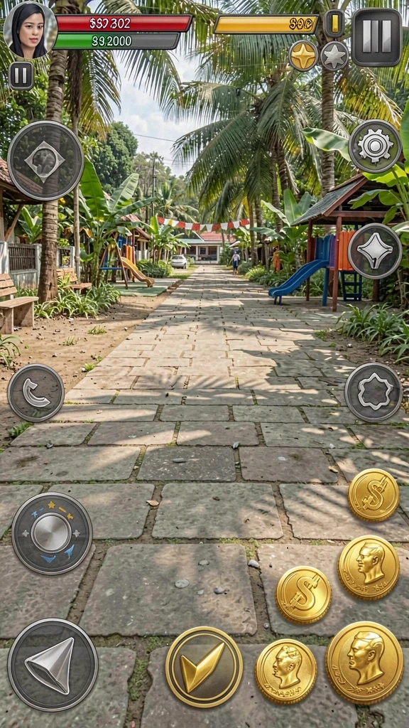 virus88 - Screenshot saat menghadapi virus boss yang menantang.